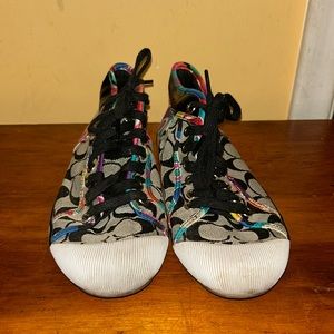 Vintage Coach Logo Sneakers